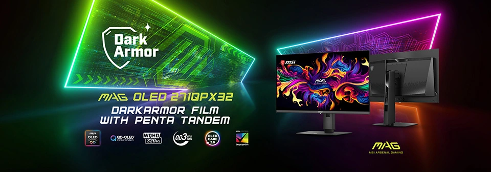 MSI презентує перший у світі Tandem QD-OLED монітор