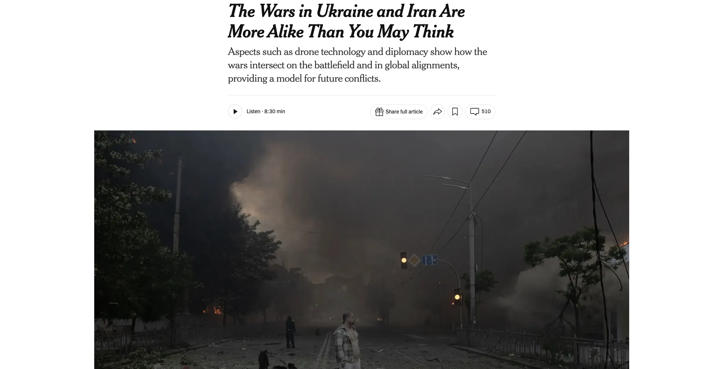 NYT: війни в Україні та Ірані мають більше спільного, ніж …