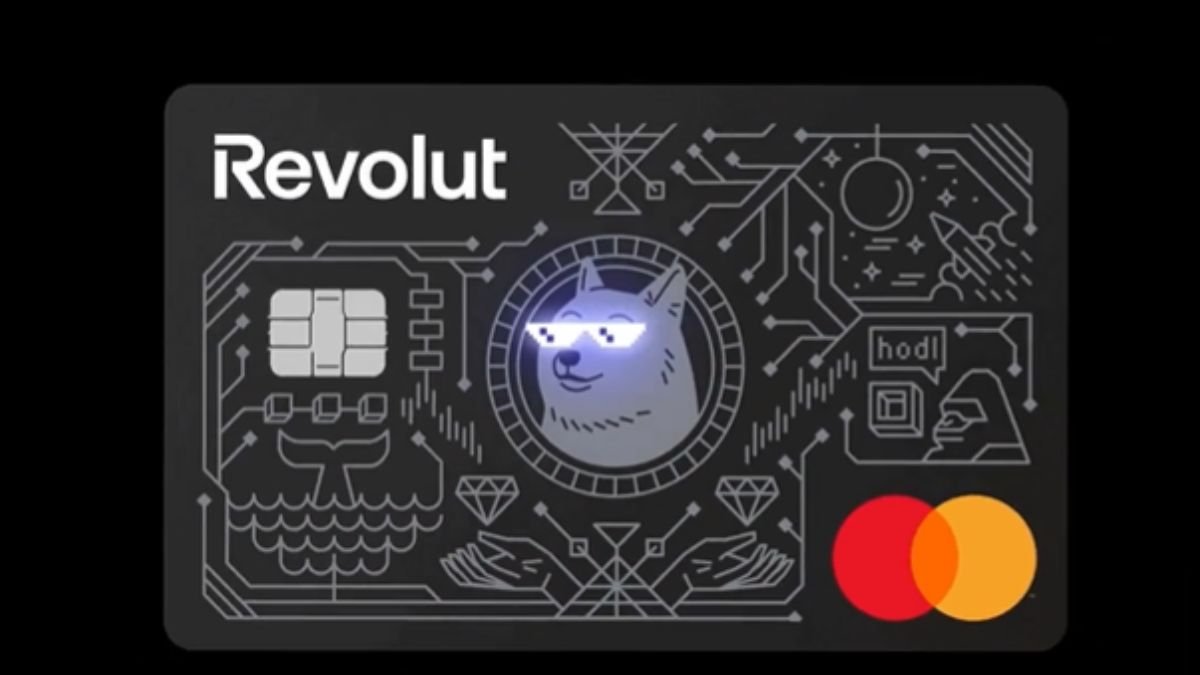 Revolut випустив першу фізичну криптокартку з LED-підсвіткою у дизайні Dogecoin