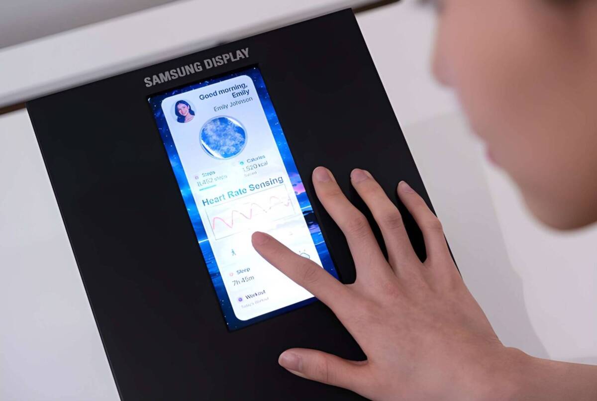 Samsung показала екран із біометричними функціями