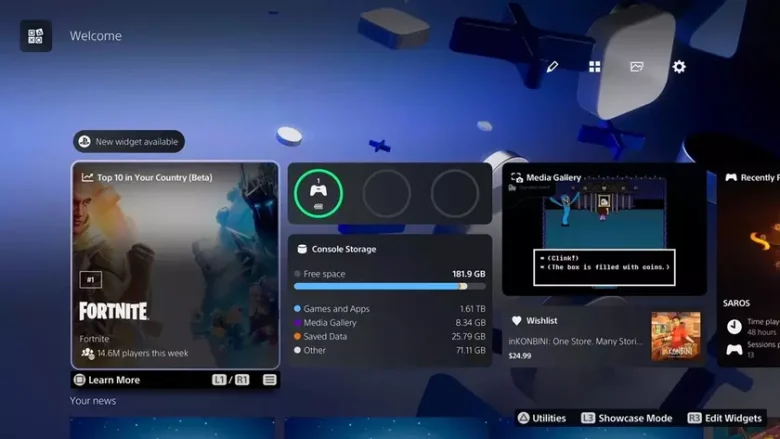 Sony тестує новий віджет для PlayStation 5: топ і трендові …