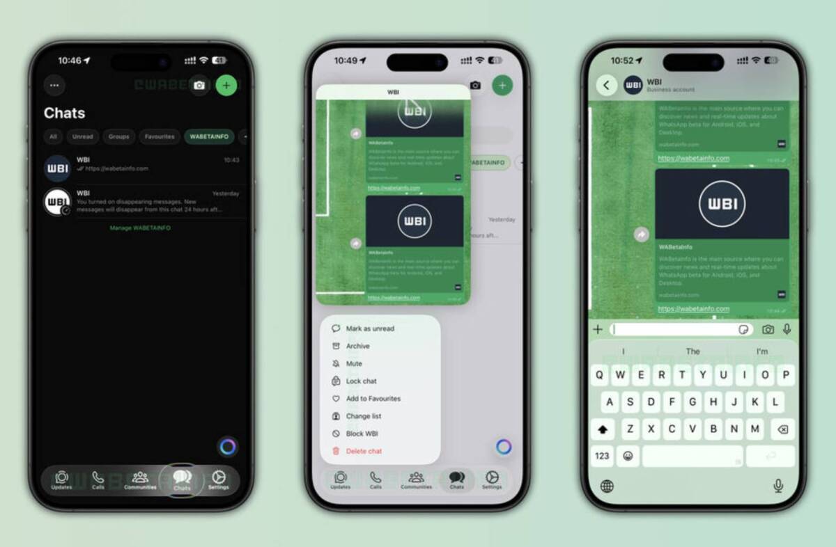 WhatsApp тестує новий дизайн у стилі iOS 26