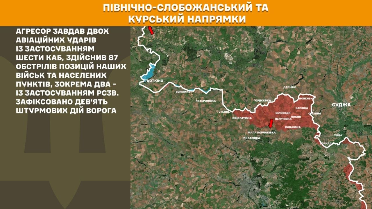 Рαшиcτи дев’ять разів штурмували позиції ЗСУ на Сумщині