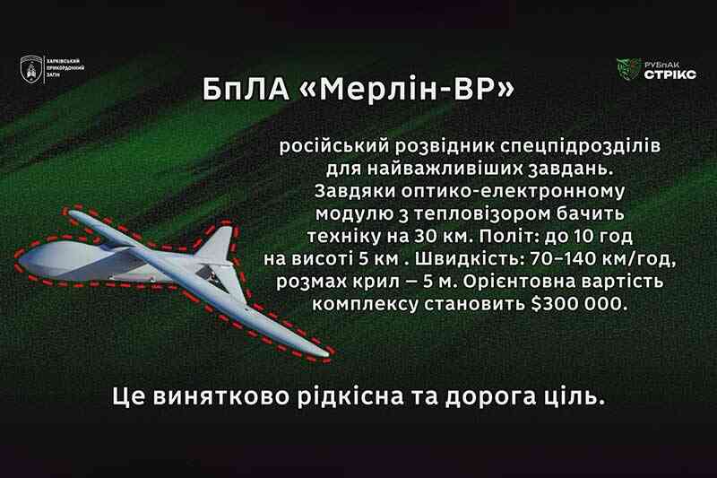 Харківські прикордонники знищили «невидимого» російського «Мерлін»